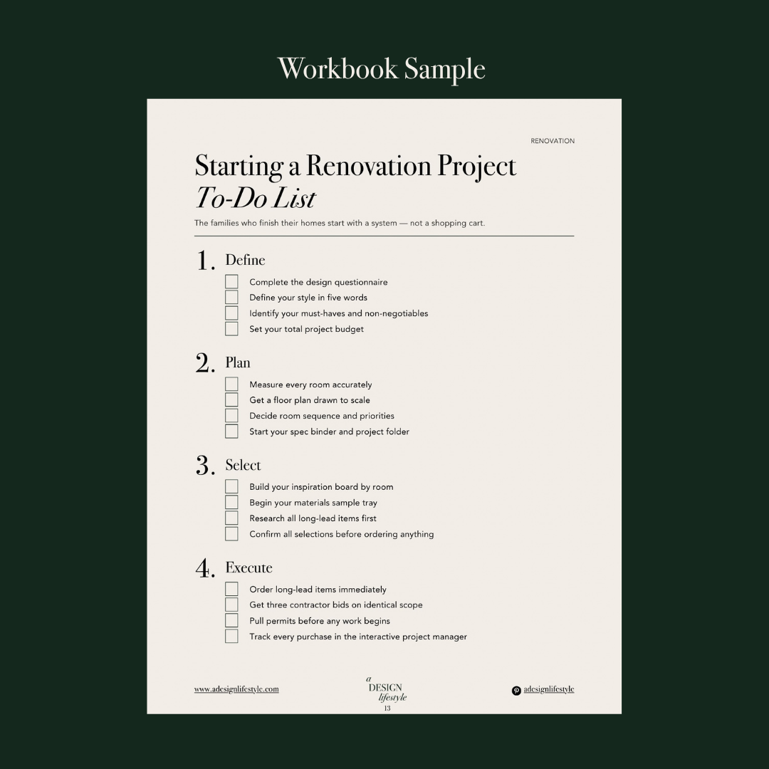 The Renovation Standard Toolkit