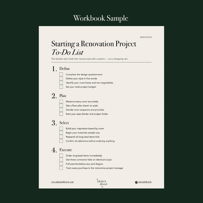 The Renovation Standard Toolkit