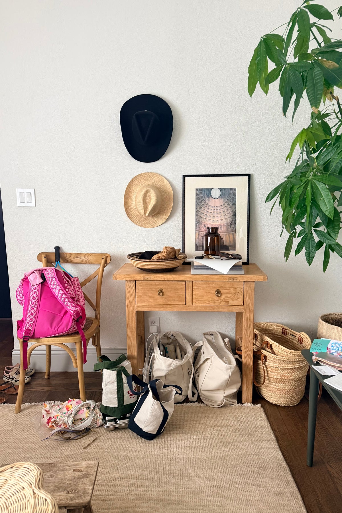 Everyday life in the designer's own family home