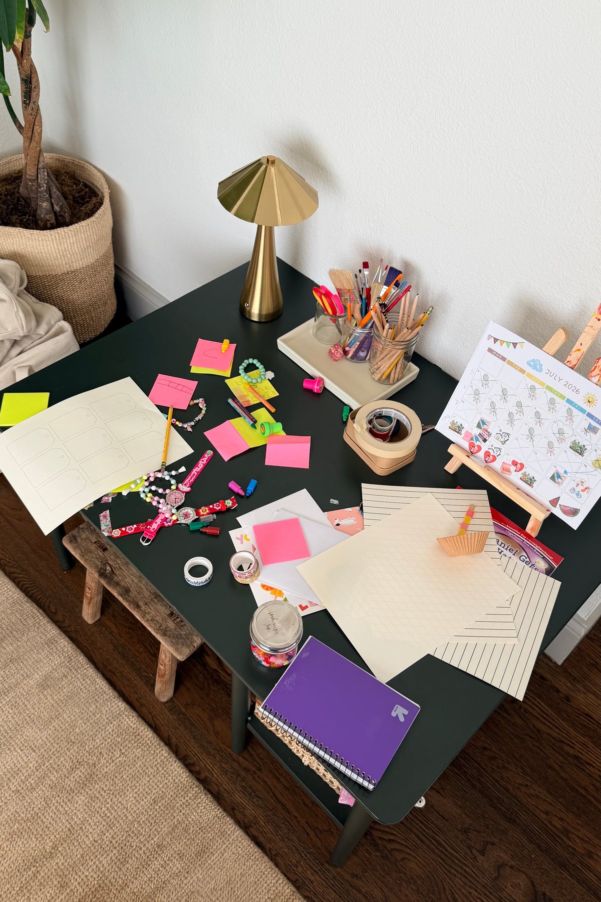 Everyday life in the designer's own family home