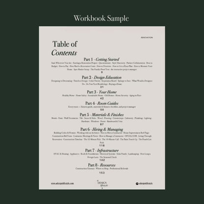 The Renovation Standard Toolkit